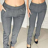 Теплі прямі жіночі штани "Domino" | Норма і батал | Розпродаж моделі, фото 2