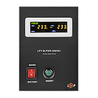 ДБЖ із чистою синусоїдою безперебійник LogicPower 12V LPY-B-PSW-500VA+ (350Вт) 5A/10A (4149)