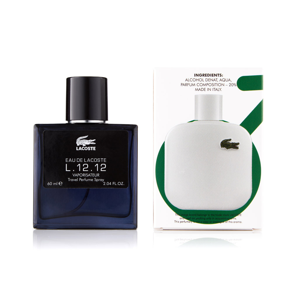 Чоловічий міні-парфум Lacoste Eau De L.12.12 Blanc 60 мл (370)