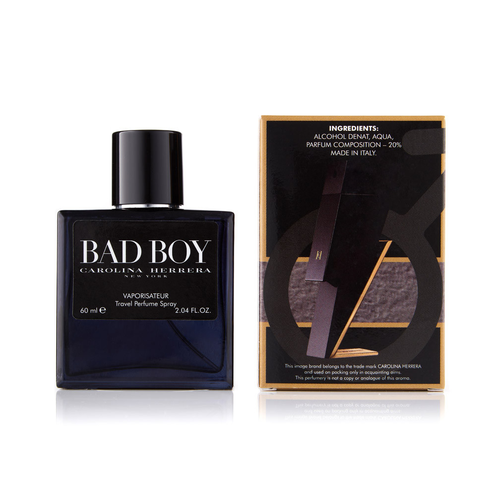 Чоловічий міні-парфум Carolina Herrera Bad Boy 60 мл (370)
