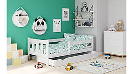 Ліжко дитяче з висувною шухлядою Marinella 80x160 білий Halmar