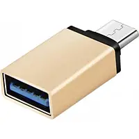 Переходник VALUE OTG USB 3.1 Type-C (тато) - USB 3.0 (мама) Gold