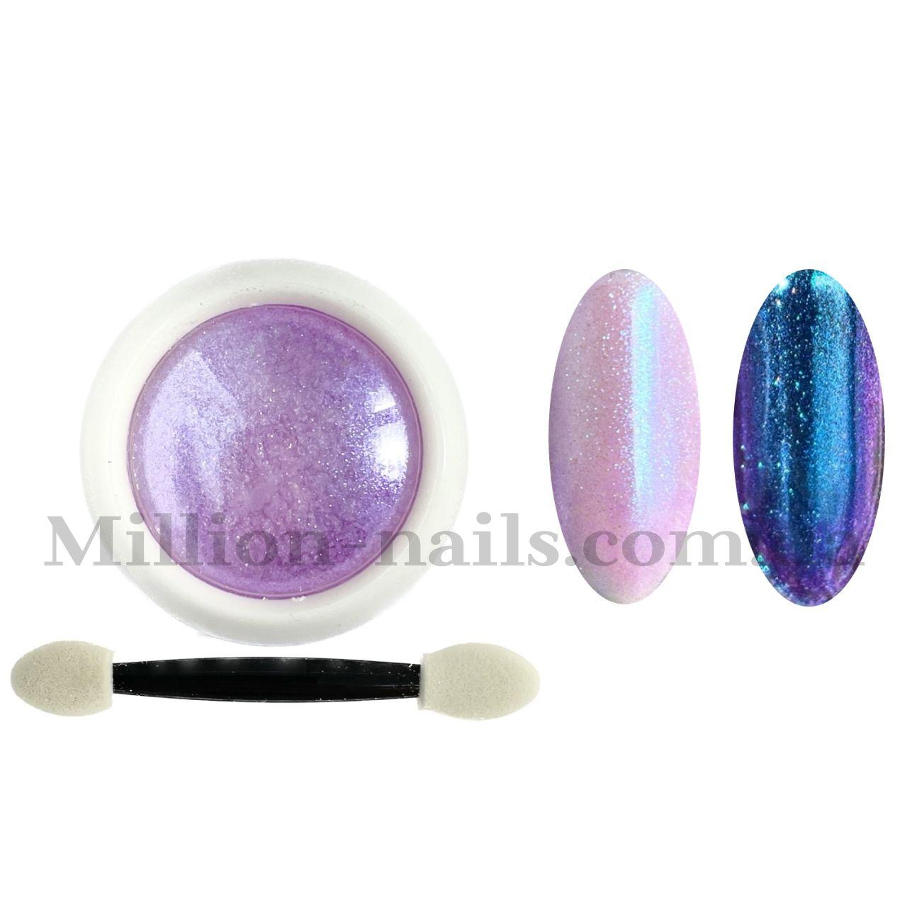 Новинка!Втирка для дизайну нігтів, яскраві перли, №05- фіолетовий.