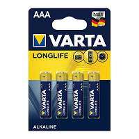 Батарейка VARTA LONGLIFE AAA BLI 4 ALKALINE * (072) 4шт