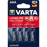 Батарейка VARTA MAX T./LONGLIFE MAX POWER AAA BLI 4 ALKALINE * (734) 4шт.