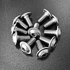 ISO 7380-2 Болт під шестигранник із напівкруглою головкою 10.9 цинк, фото 3