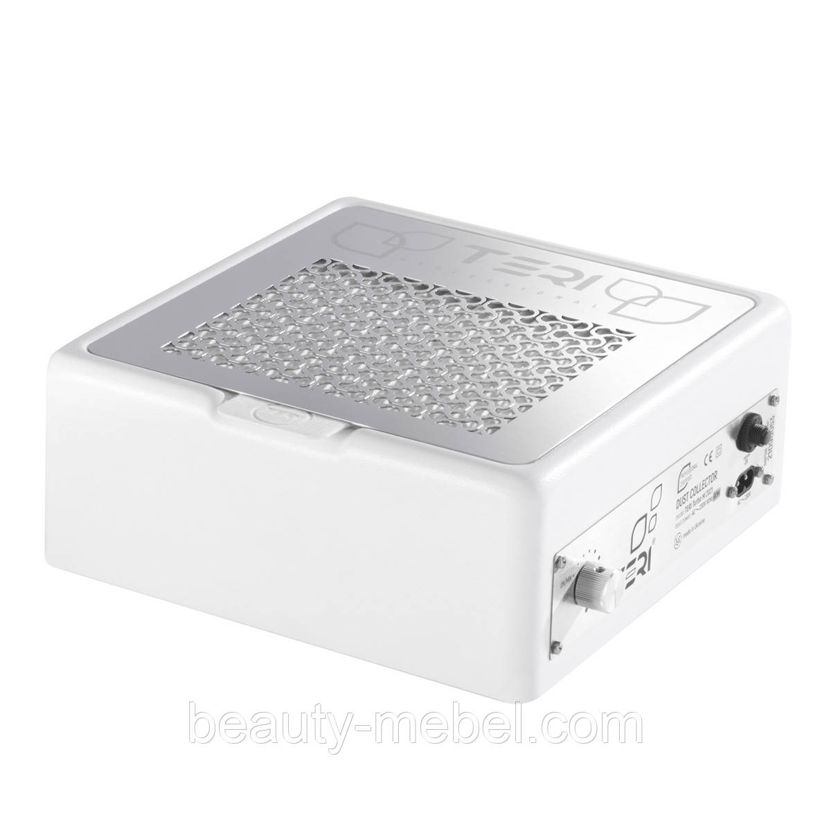 Професійна настільна манікюрна витяжка Teri Turbo M з HEPA-фільтром (сітка металева), фото 1