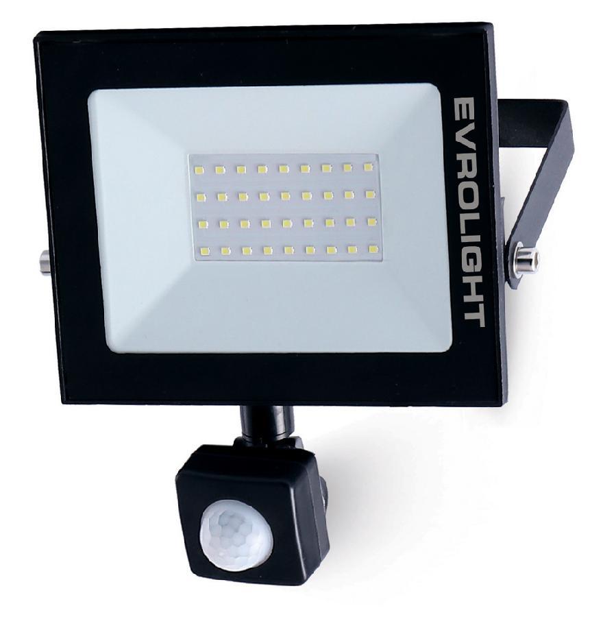 Прожектор світлодіодний EVROLIGHT 30 Вт із датчиком руху EV-30D 6400 К