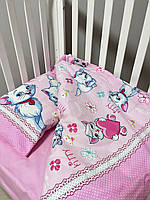 Комплект детского постельного белья Cotton Box Pink Cat 100 х 150