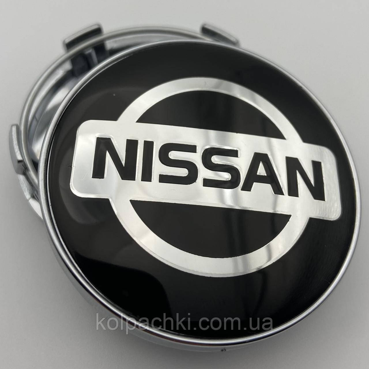 Ковпачок на диски Nissan 60 мм 56 мм чорний