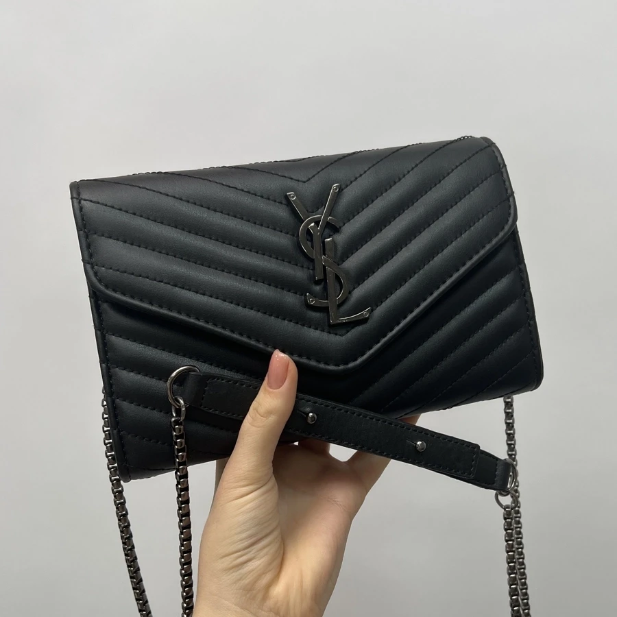 Yves saint laurent sales monogram chain wallet