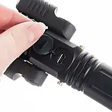Ліхтар тактичний Trizand Searchlight T6 2 LED ZOOM 600 mAh, фото 8