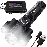 Ліхтар тактичний Trizand Searchlight T6 2 LED ZOOM 600 mAh, фото 2