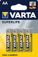 Батарейка VARTA SUPERLIFE АА BLI 4 ZINС-CARBON * (267) 4шт