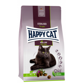 Сухий корм для кішок із ягням Happy Cat Supreme Adult Sterilised 0.3 кг, фото 1