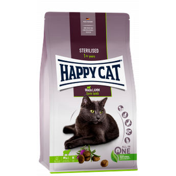 Сухий корм для кішок з ягням Happy Cat Supreme Adult Sterilised 0.3 кг