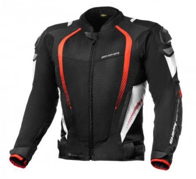 МОТОКУРТКА ТЕКСТИЛЬНА SHIMA MESH PRO BLACK/RED, фото 1