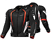 МОТОКУРТКА ТЕКСТИЛЬНА SHIMA MESH PRO BLACK/RED, фото 3