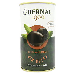 Маслини без кістки Бернал Bernal ж/б 150/350g 15шт/ящ (Код: 00-00013742)