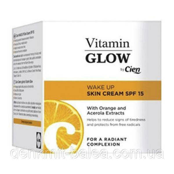 Денний крем із вітамінними комплексами екстракту Оранжу та Ацерола Cien Vitamin Glow LSF 15 50 мл.