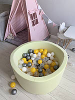 Дитячий сухий басейн з кульками лимонний, фото 2