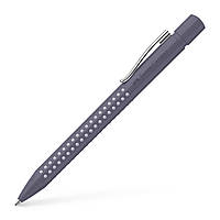 Ручка шариковая автоматическая Faber-Castell Grip 2010, корпус серый, стержень синий М (0.7 мм), 243909