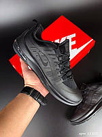 Чоловічі спортивні кросівки Nike Air Max 98 чорні шкіряні кроси Найк Ейр Еір Макс 98 (шкіра, сітка) Демісезон