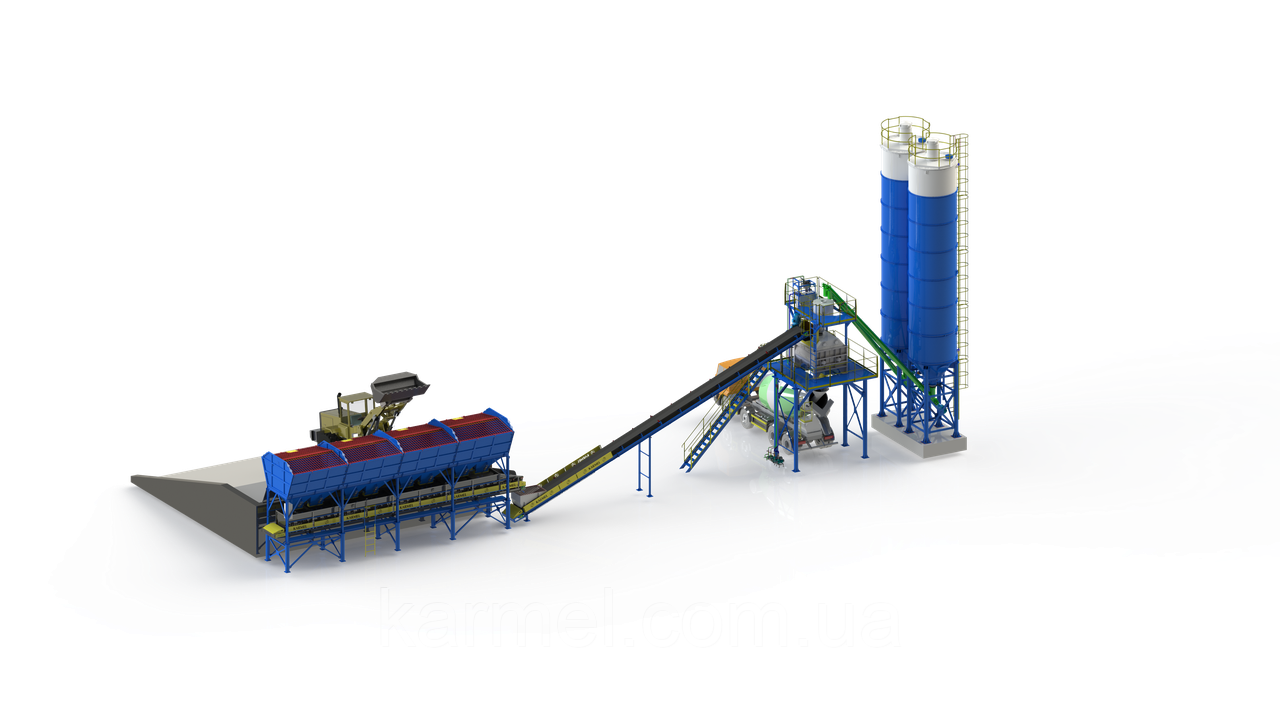 Бетонозмішувальна установка KARMEL 140К PREMIUM  TWN  (140 м.куб./год.)