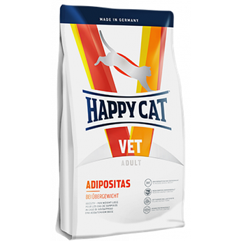 Happy Cat (Хеппі Кет) VET Diet Adipositas — Сухий дієтичний корм для кішок із надмірною вагою, 4 кг