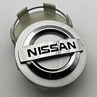 Ковпачок на диски Nissan 60 мм 56 мм сірі, фото 2