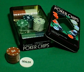 Покерний набір для покера на 100 фішек Poker Chips
