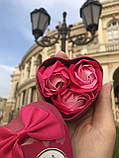 Подарунковий набір із мильного розчину у формі бутона троянди (3 троянди), фото 5