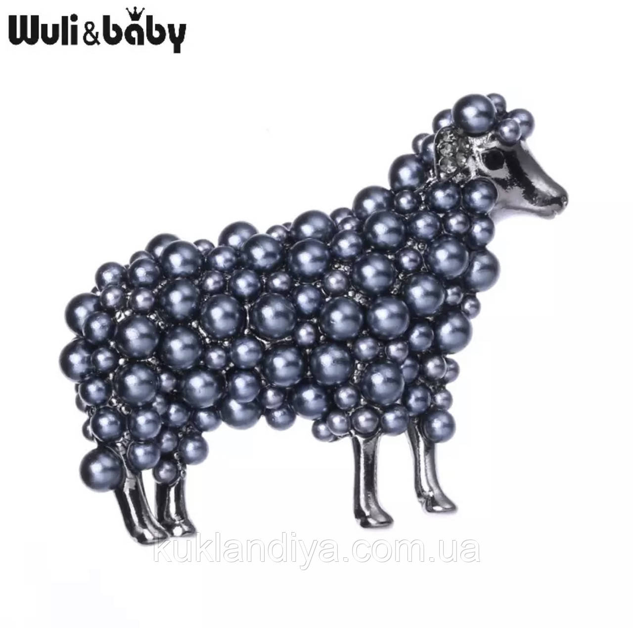 Жіноча Брошка у формі картатої Wuli&baby black