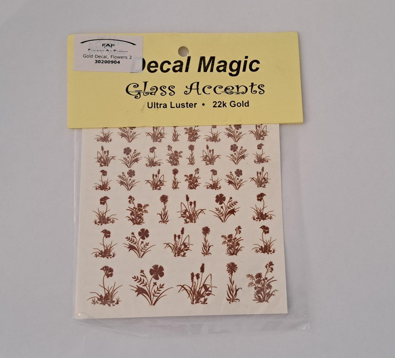Gold Decal "Flowers 2"