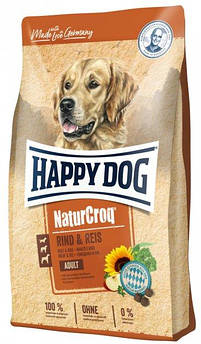 Сухий корм для собак Happy Dog NaturCroq Adult Rind&Reis, з яловичиною та рисом, 15 кг