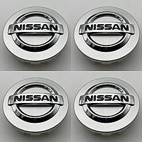Колпачки заглушки на литые диски Nissan 54 мм 50 мм 48 мм серые C7042K54