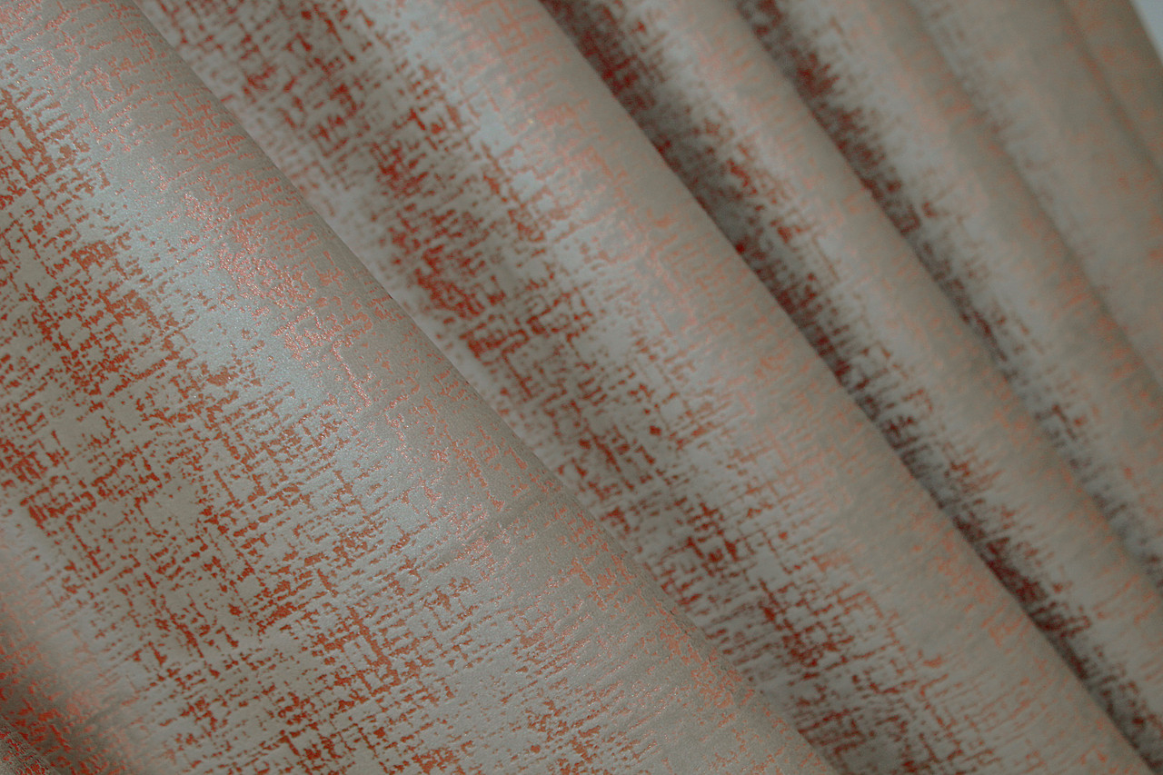 Шторна тканина оксамит (бархат), висота 2,8м. Колір какао з теракатовим. Код 1129ш, фото 1