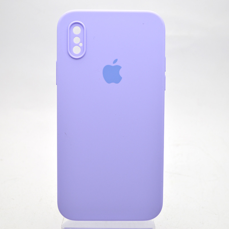 Чохол силіконовий з квадратними бортами Silicon case Full Square для iPhone X/iPhone Xs Dasheen