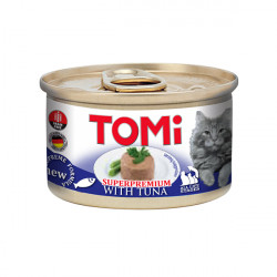Вологий корм TOMi (Томі) Tuna для котів мус з тунцем 85 г