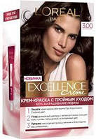 Стійка крем-фарба для волосся L'Oreal Paris Excellence Creme, 3.00 Темно-каштановий