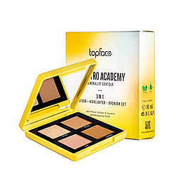 Палетка для контурингу обличчя Topface Maestro Academy Mineralist Contour № 001 (PT268)