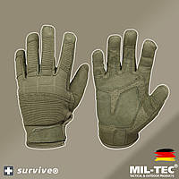 Перчатки штурмовые тактические MIL-TEC Олива Assault Gloves Германия S,M,L,XL