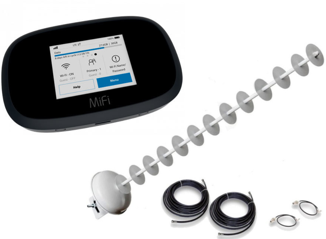 Антенний 4G комплект роутер Novatel MiFi Inseego 8000 + антена стріла 5 на 20дб + кабель + pigtail