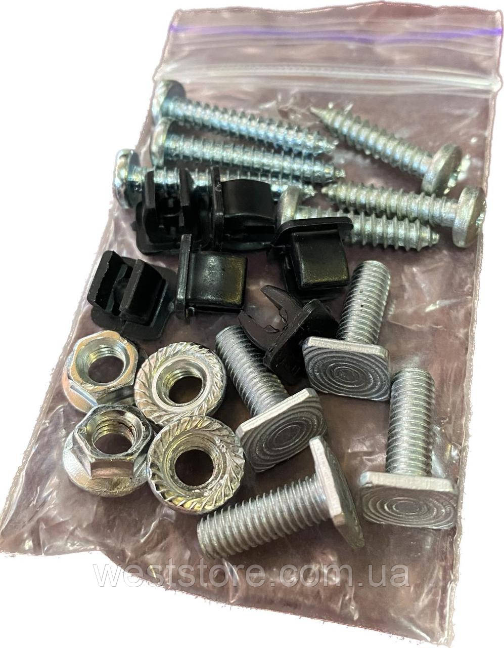 Ремкомплект кріплення решітки радіатора Ваз 2107 (кліпси та мітки), фото 1