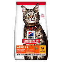 Сухой корм Hill's Science Plan Adult для взрослых кошек, с курицей, 1,5 кг