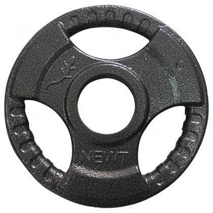 Диск для олімпійської штанги з хватами млинець для штанги на олімпійський гриф Newt 1,25 кг діаметр 52 мм, фото 2