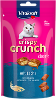 Лакомства для кошек Vitakraft Crispy Crunch подушечки с лососем 60 г
