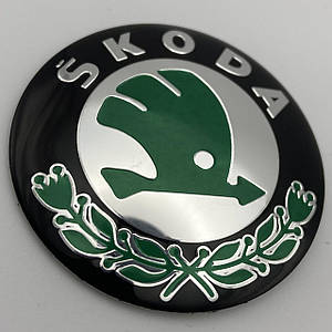 Наклейка для ковпачків із логотипом Skoda Шкоду 56 мм метал