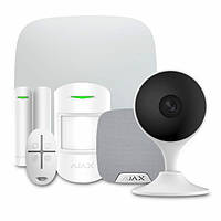 Комплект сигнализации Ajax StarterKit + HomeSiren white + Wi-Fi камера 2MP-C22EP-A