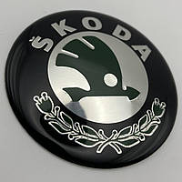 Наклейка для колпачков с логотипом Skoda Шкода 65 мм